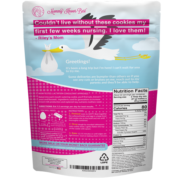 Lactation Cookie Mix Gluten/Dairy Free Chocolate Chip 16oz