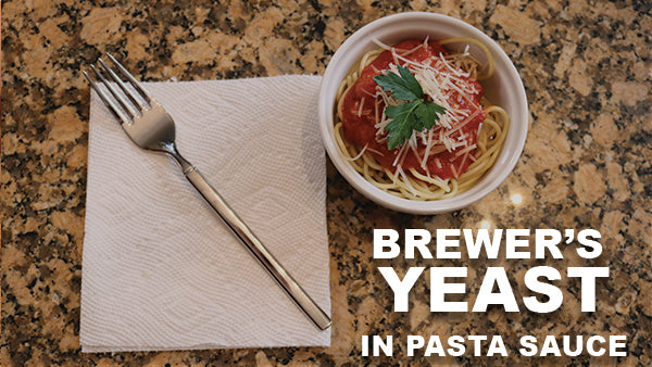 Pasta Sauce with Mommy Knows Best Brewer’s Yeast
