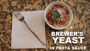Pasta Sauce with Mommy Knows Best Brewer’s Yeast