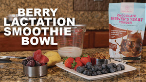 Berry Lactation Smoothie Bowl with Mommy Knows Best Brewer’s Yeast